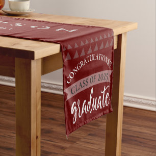 Class of 2022 Congratulations Graduation Party Sho Short Table Runner