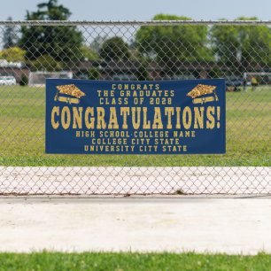 CLASS OF 2022 Custom School Graduation Ceremony Banner
