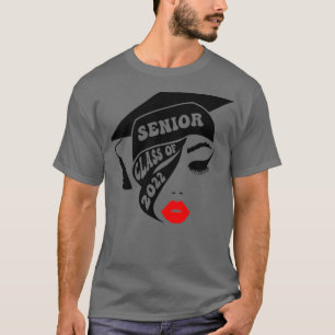 Class of 2022 For Girls Women Senior Graduation T-Shirt