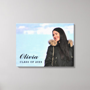 Class of 2022 Graduate Custom Photo Graduation Ca Canvas Print