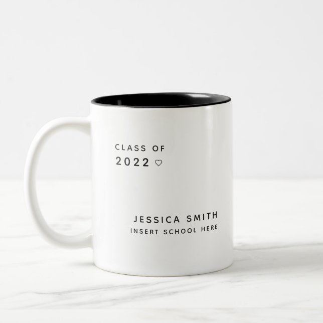 Class of 2022 Graduate Modern Simple Mug (Left)