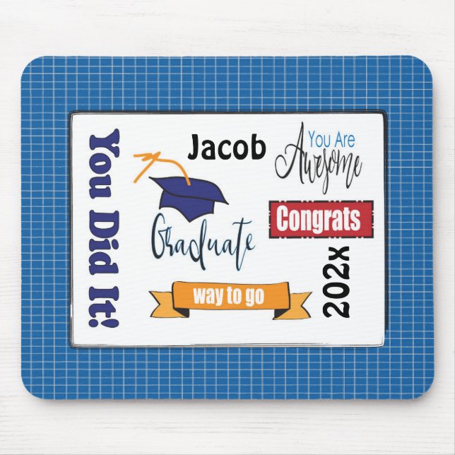 Class of 2022 Graduation Present Mouse Pad (Front)