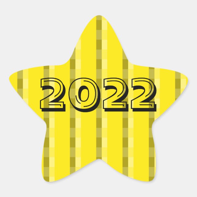 Class of 2022 Light Yellow Star Sticker by Janz (Front)