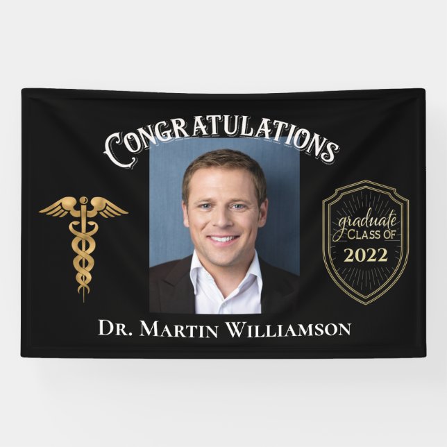 Class of 2022 Medical School Doctor Graduation Banner (Horizontal)