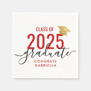 Class of 2022 Modern Graduation Party Napkin