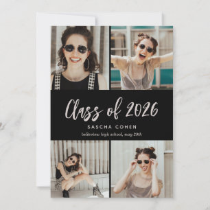 Class of  2022 Photo Collage Custom Graduation Announcement