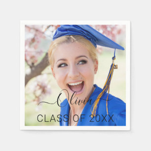 Class of 2022 Photo Graduation Graduate Napkin