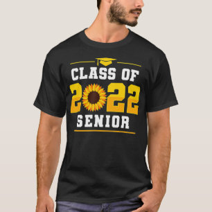 Class Of 2022 Senior Women Sunflower Grad Graduati T-Shirt