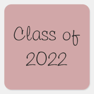 Class of 2022 square sticker