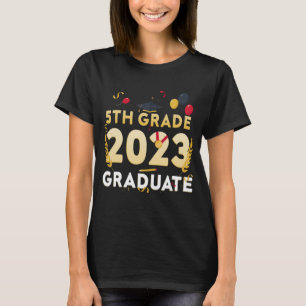 Class of 2023 5th grade Kids Boys Girls Graduation T-Shirt