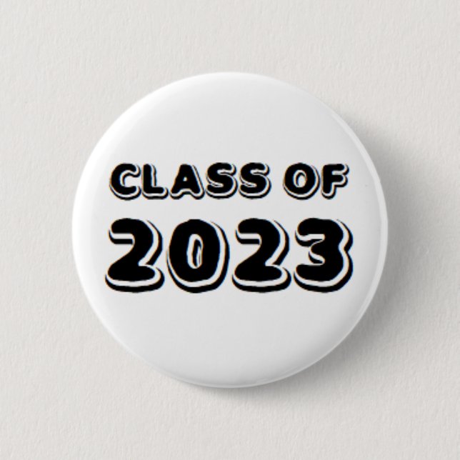 class of 2023 6 cm round badge (Front)