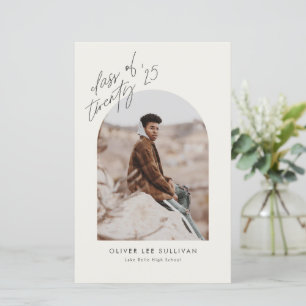 Class of 2023 Beige Arch Graduation Announcement