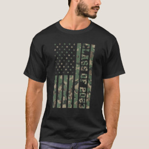 Class Of 2023 Camouflage American Flag Graduation T-Shirt