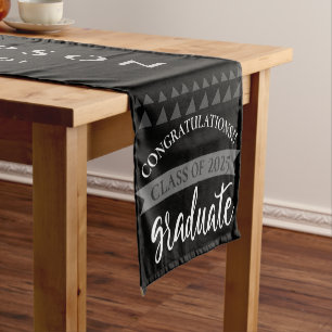Class of 2023 Congratulations Graduation Party Short Table Runner