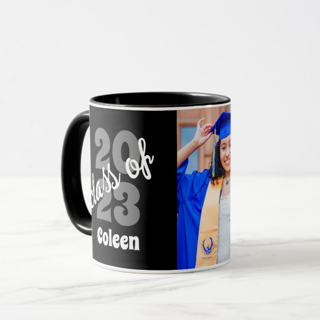 Class Of 2023 | Custom Modern Graduation Photo Mug (Front Left)