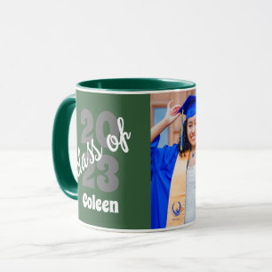 Class Of 2023 Custom Modern Graduation Photo Mug