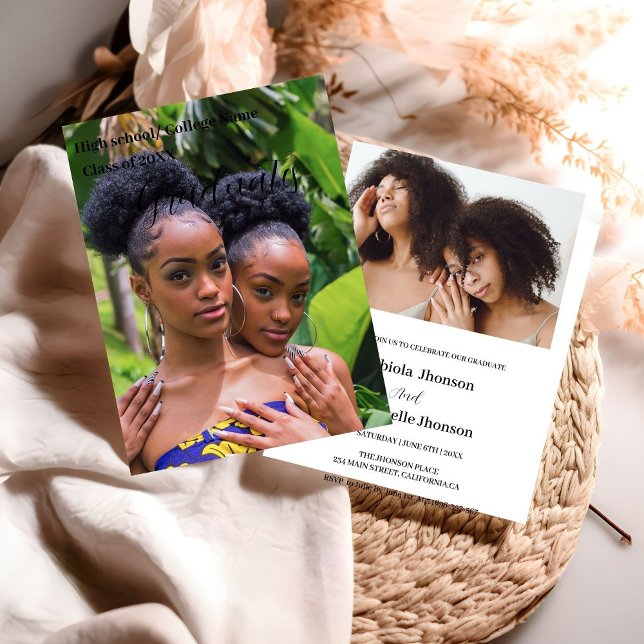 Class of 2023 Double graduation invitation (Creator Uploaded)