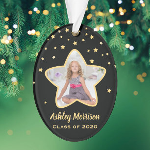 Class of 2023 Elegant Graduate Photo Graduation Ornament