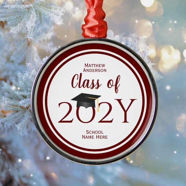 Class of 2023 Elegant Graduation Cap Graduate Metal Tree Decoration (Creator Uploaded)