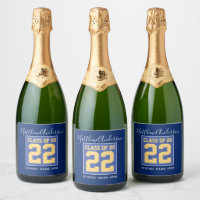 Class of 2023 Elegant Royal Blue & Gold Graduation