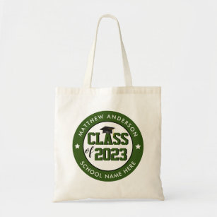 Class of 2023 Forest Green Graduate Graduation Tote Bag