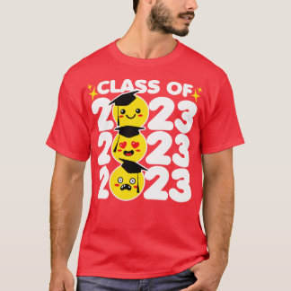 Class of 2023 Funny Kawaii Faces T-Shirt