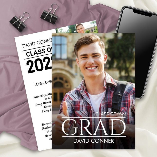 Class of 2023 Graduate 4 Photo Party Announcement (Creator Uploaded)