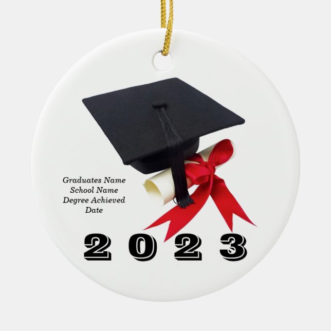 Class of 2023 Graduation Day by Janz Ornament (Front)