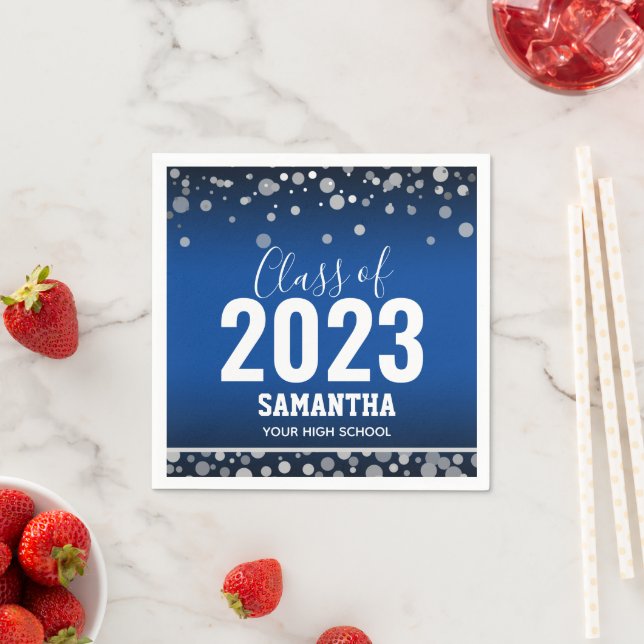 Class of 2023 Graduation Name and School Napkins (Insitu)