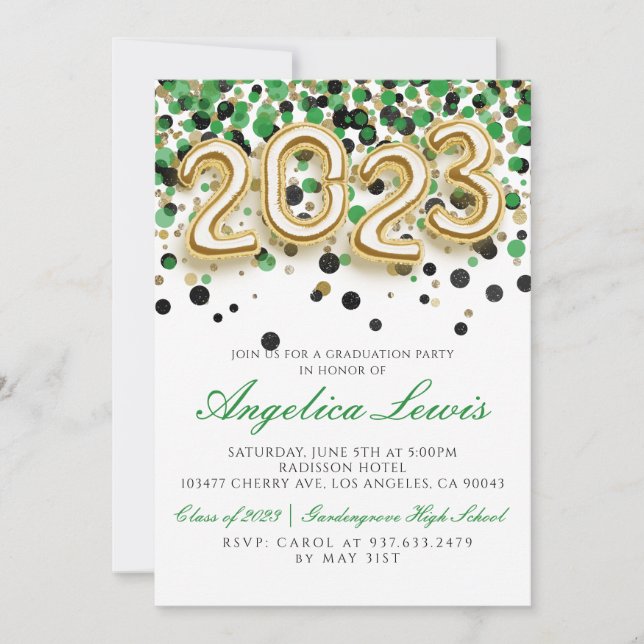 Class of 2023 Graduation Party Invitation (Front)