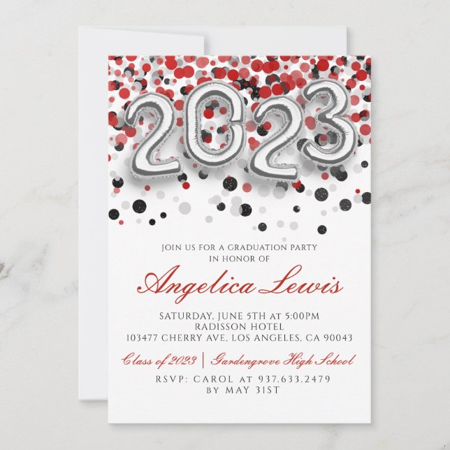 Class of 2023 Graduation Party Invitation (Front)