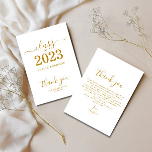 Class of 2023 Graduation Thank You Card