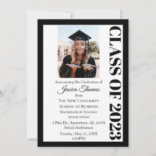 Class of 2023 Photo College Graduation Invitation
