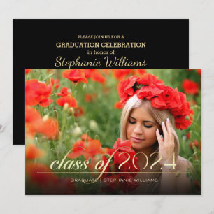 Class of 2023 Photo Graduation Party Invitations