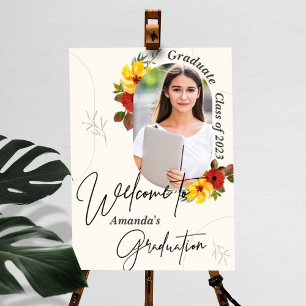 Class of 2023  Photo Graduation Party Welcome Poster