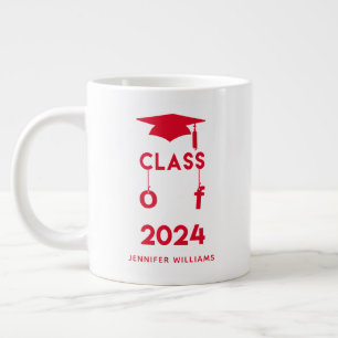 Class of 2023  - Red Graduation Large Coffee Mug