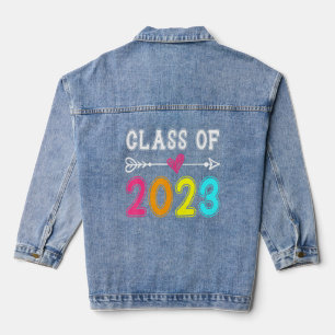 Class Of 2023 Senior 2023 Grow With Me School Grad Denim Jacket