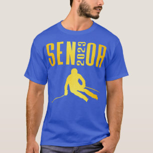 Class of 2023 Senior Snow Skiing Team Gold T-Shirt