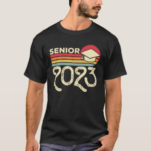 Class Of 2023 Senior Vintage Graduation Boys Girls T-Shirt