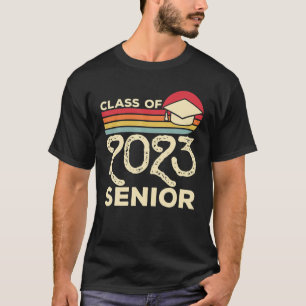 Class Of 2023 Senior Vintage Graduation Boys Girls T-Shirt