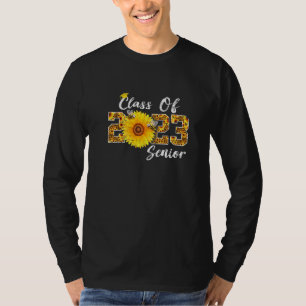 Class Of 2023 Senior Year Grad Sunflower For Wome T-Shirt