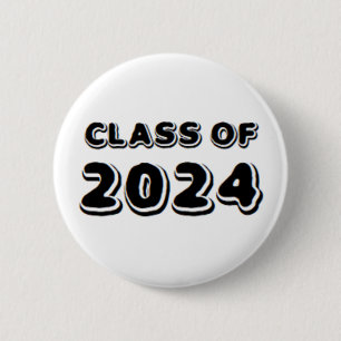 class of 2024 6 cm round badge