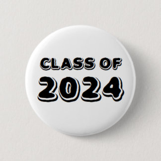 class of 2024 6 cm round badge