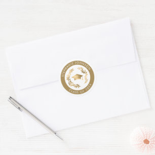 Class of 2024 Gold Graduation Envelope Seal 