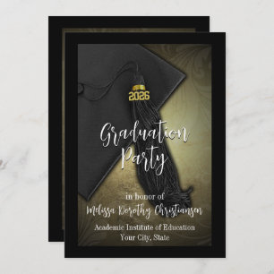 Class of 2024 Gold Tassel College Graduation Invitation