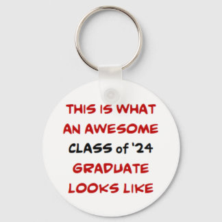 class of 2024 graduate, awesome key ring