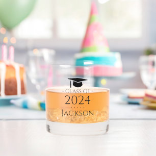 Class of 2024 Graduate Custom Whiskey Glass