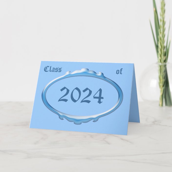 Class of 2024 Graduation Announcement Card by Janz Zazzle.co.uk