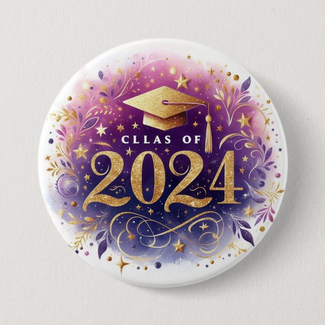 Class of 2024 Graduation Button (Front)