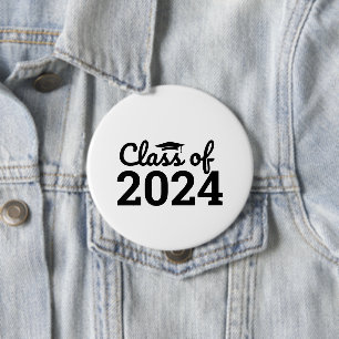 Class Of 2024 Graduation Day 10 Cm Round Badge
